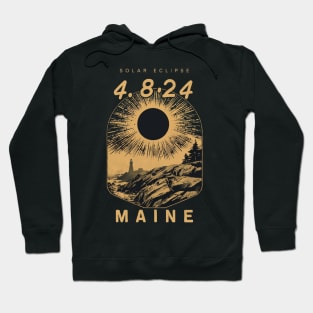 Solar eclipse apparel Maine Hoodie